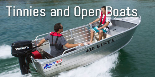 Tinnies and open boats